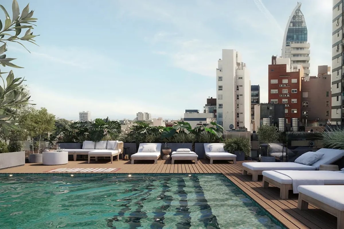 Pileta en el edificio Casa Moldes