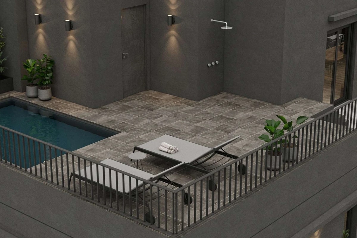 Pileta del edificio Petit Conesa