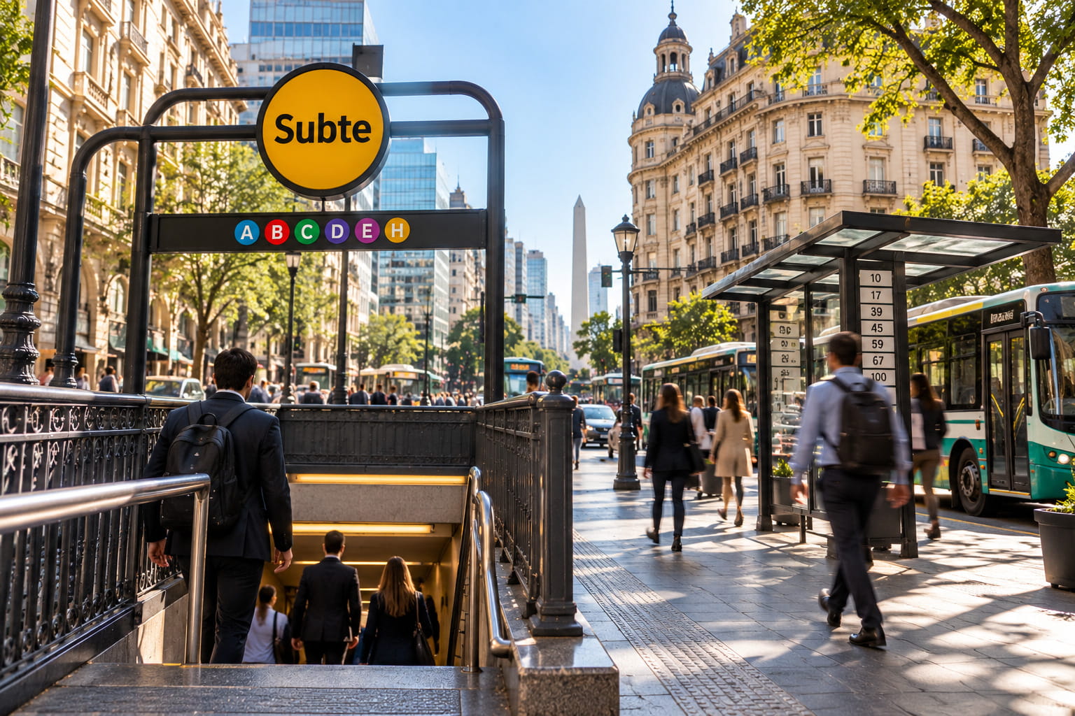 Tener oficina propia en Buenos Aires permite tener acceso al transporte público