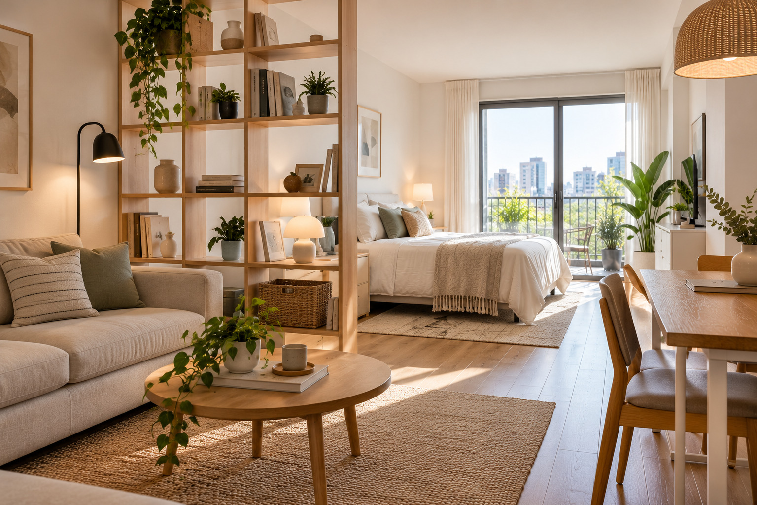 Almacenamiento vertical en monoambientes