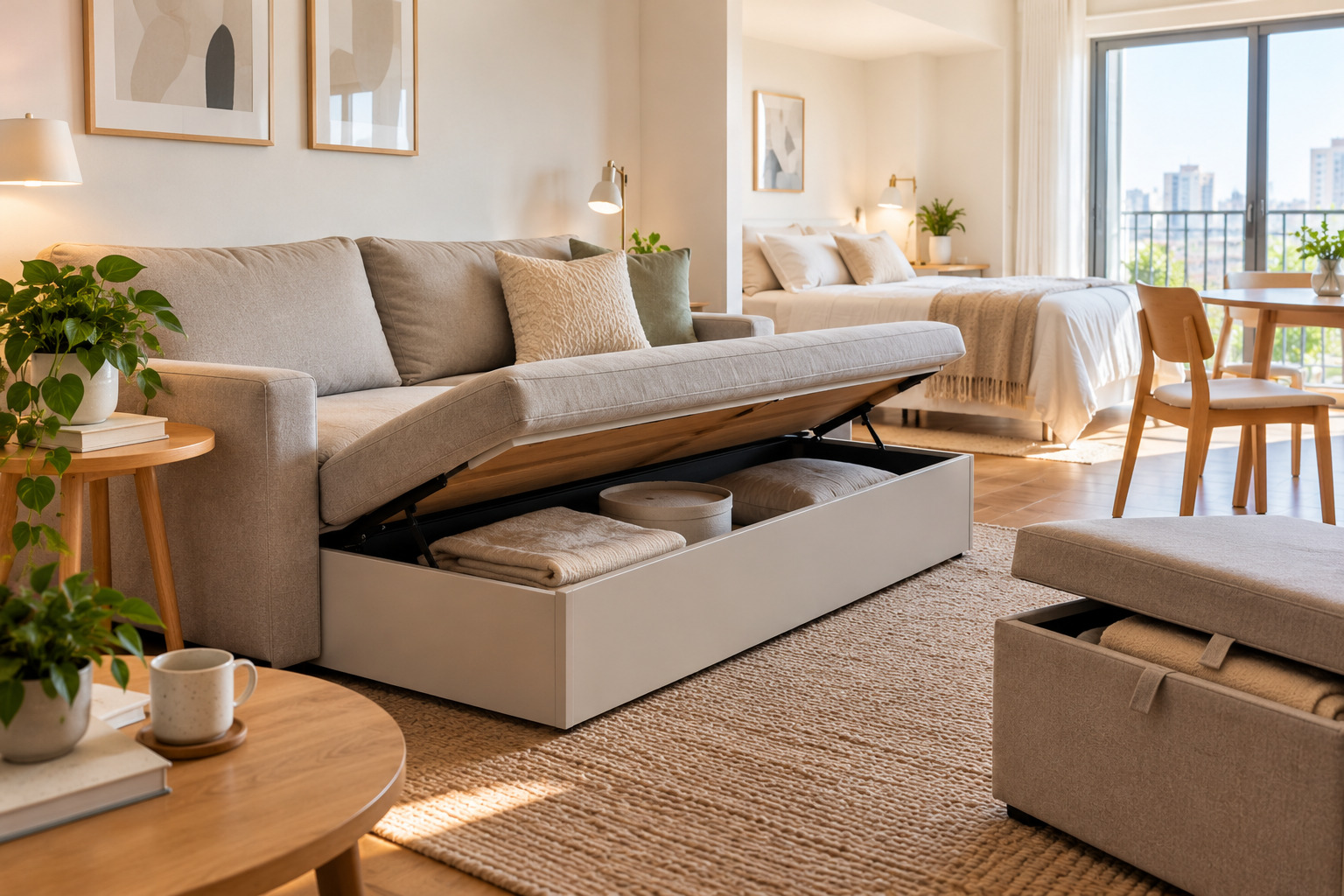 Elegir muebles multifuncionales para decorar monoambientes